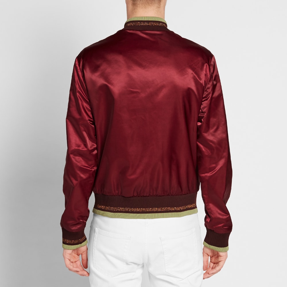 Maison Margiela 10 Satin Bomber Jacket Bordeaux | END. (US)