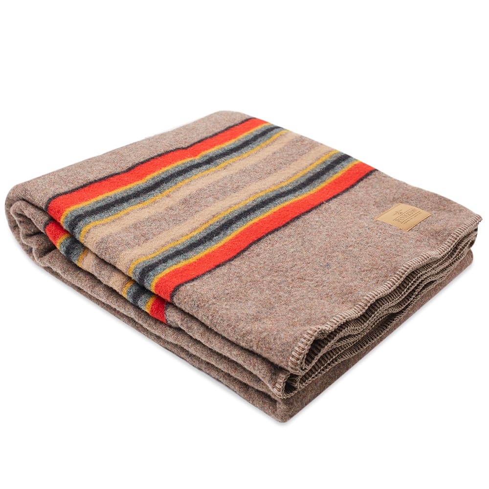 Pendleton Yakima Twin Wool Blanket with Carrier Mineral Umber END. (NL)