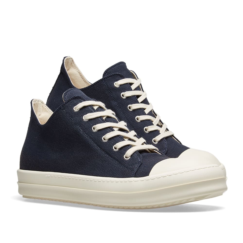 Rick Owens Drkshdw Logo Low Sneaker In Blue