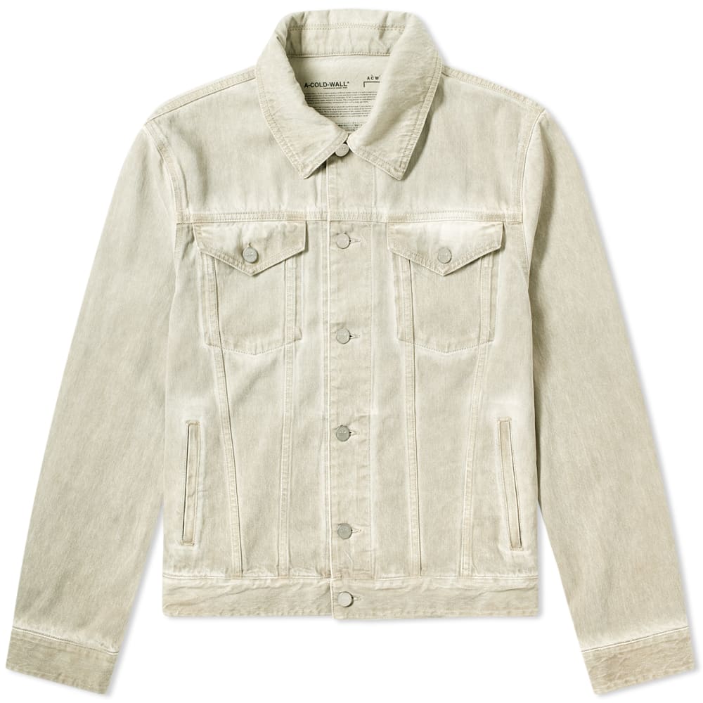 A Cold Wall Overdye Trucker Jacket Moonbeam End