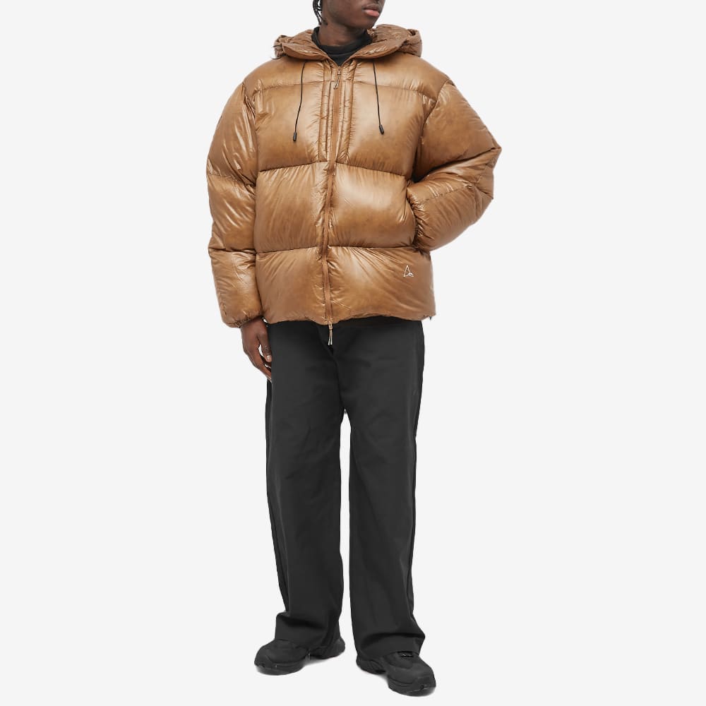 ROA Shiny Down Jacket Brown END. (TW)