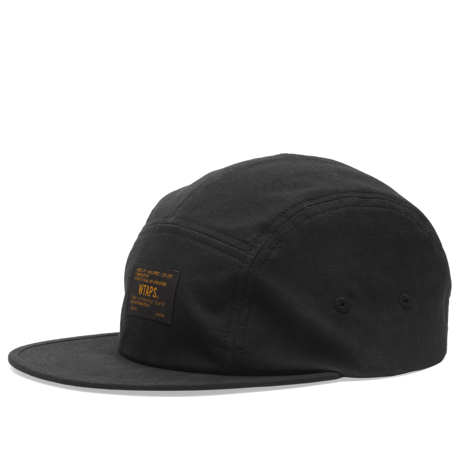 WTAPS Men’s T-5 03 Ripstop 5 Panel Cap Black