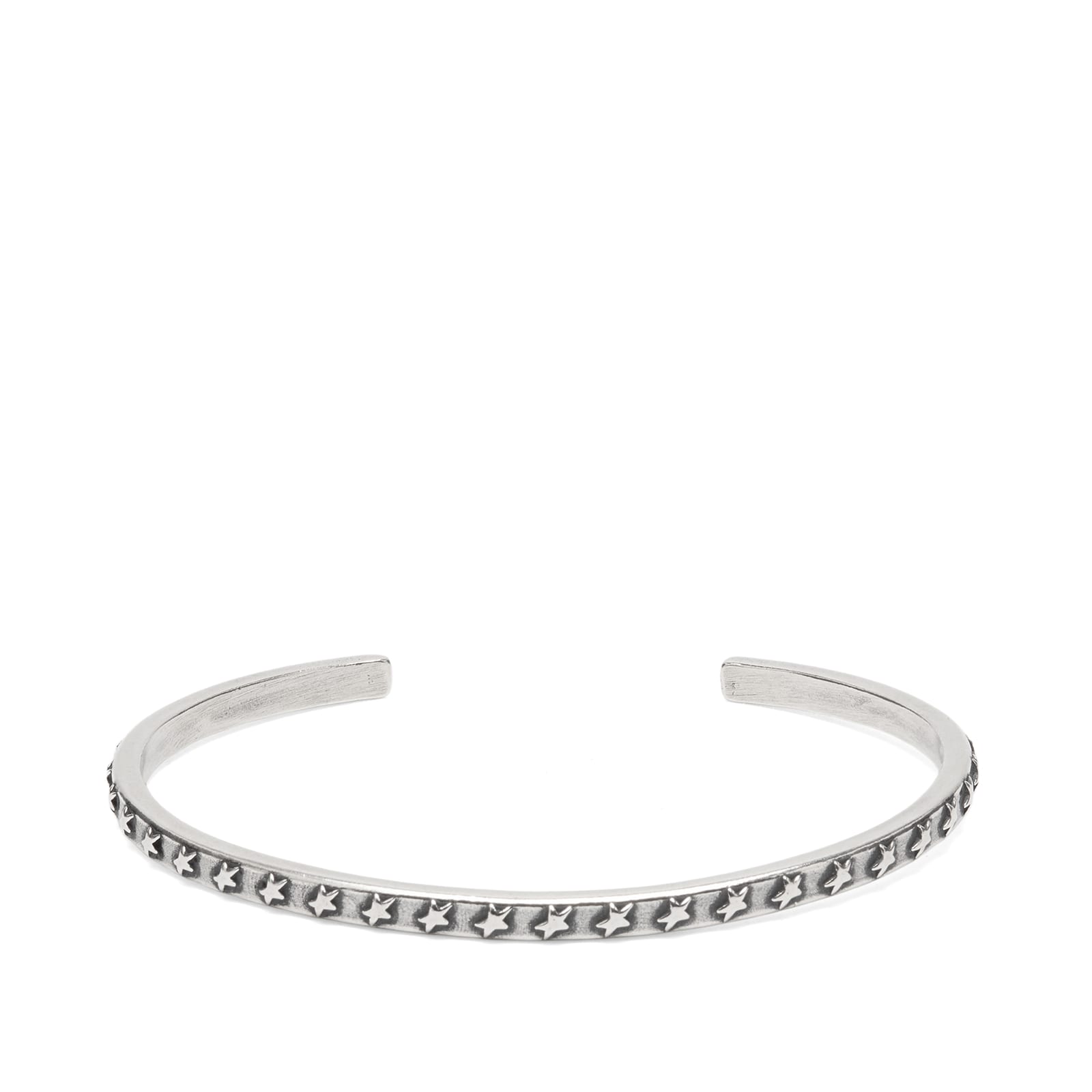 TwoJeys Men’s Star Studded Bangle Sterling Silver