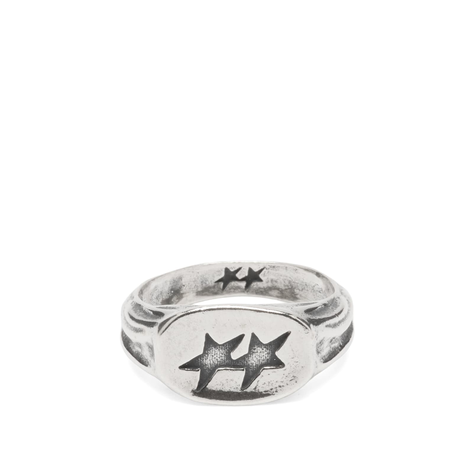 TwoJeys Men’s Superstar Signet Ring Sterling Silver