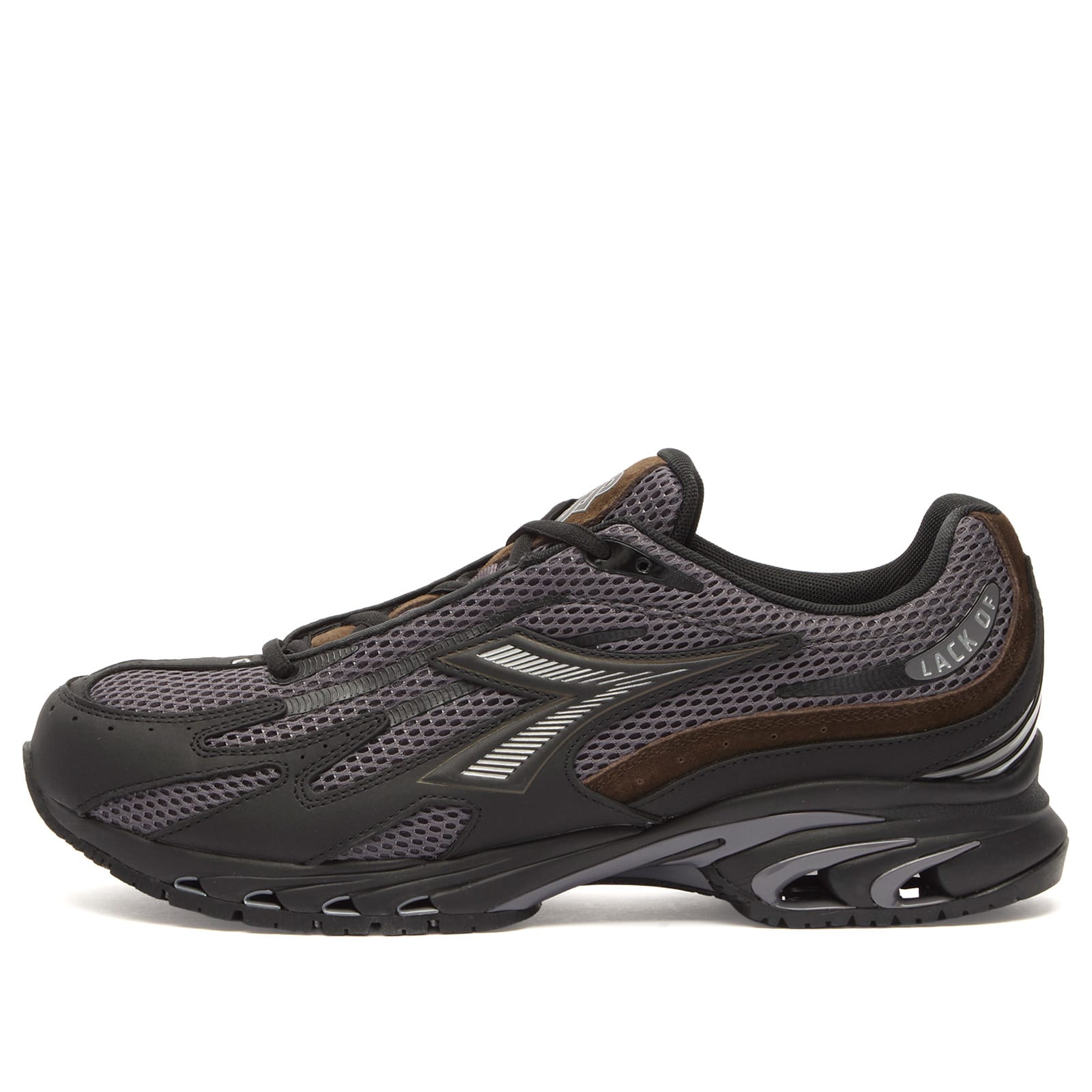 Diadora Men's x Lack of Guidance Mythos 280 Sneaker in Grey/Black - 501-183793