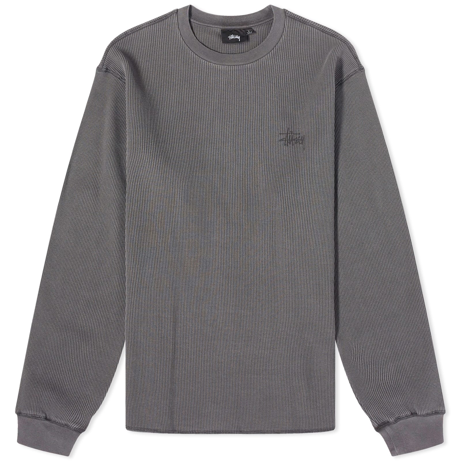 Stussy Basic Stock Long Sleeve Thermal Black | END. (CA)
