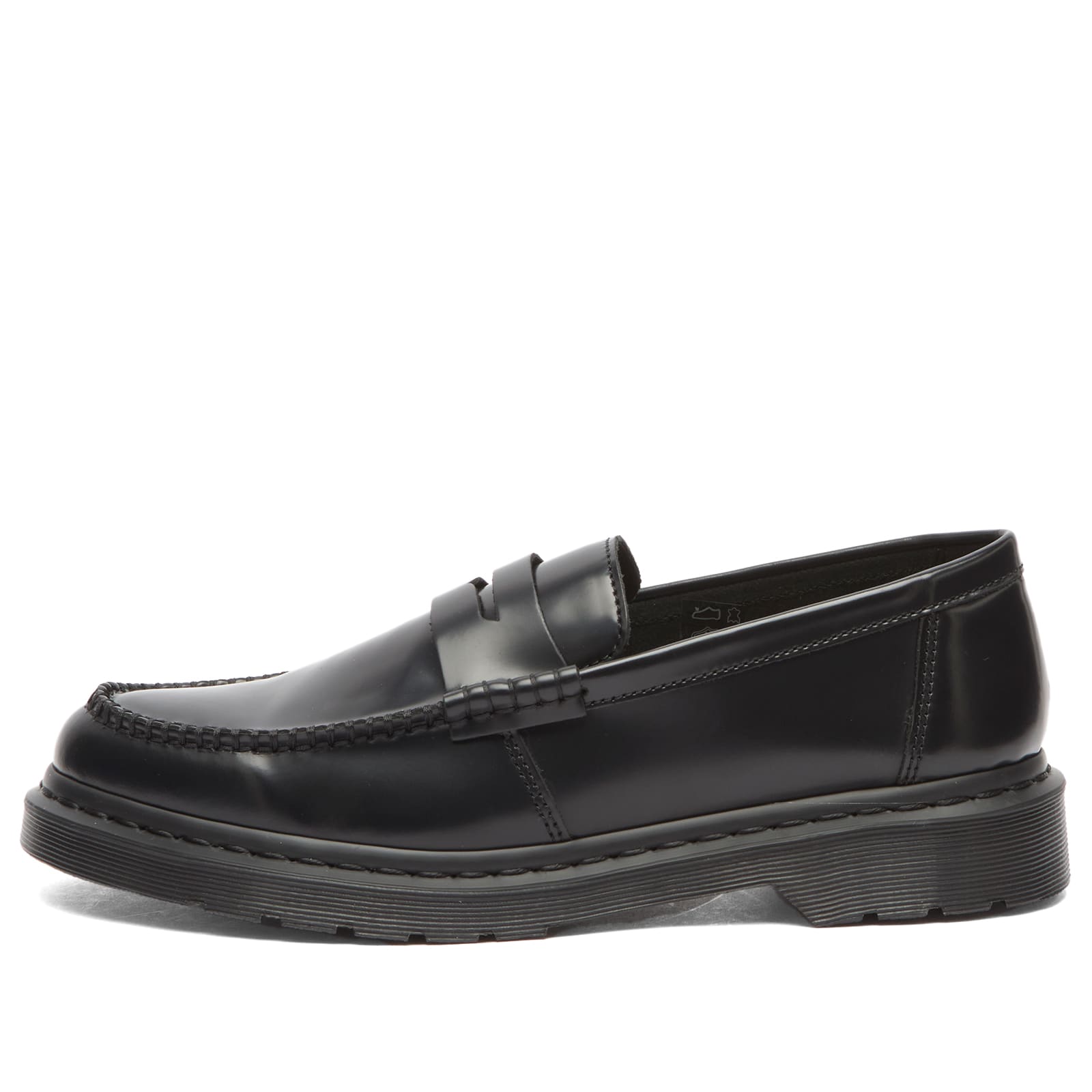 Dr. Martens Men's Penton Loafer in Black Polished Smooth - 25015001-BLK