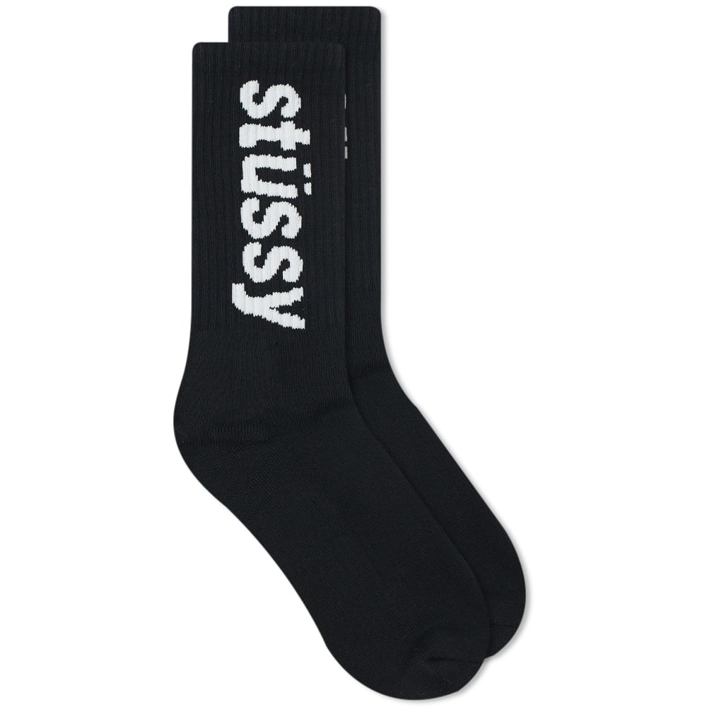 helvetica jacquard crew socks