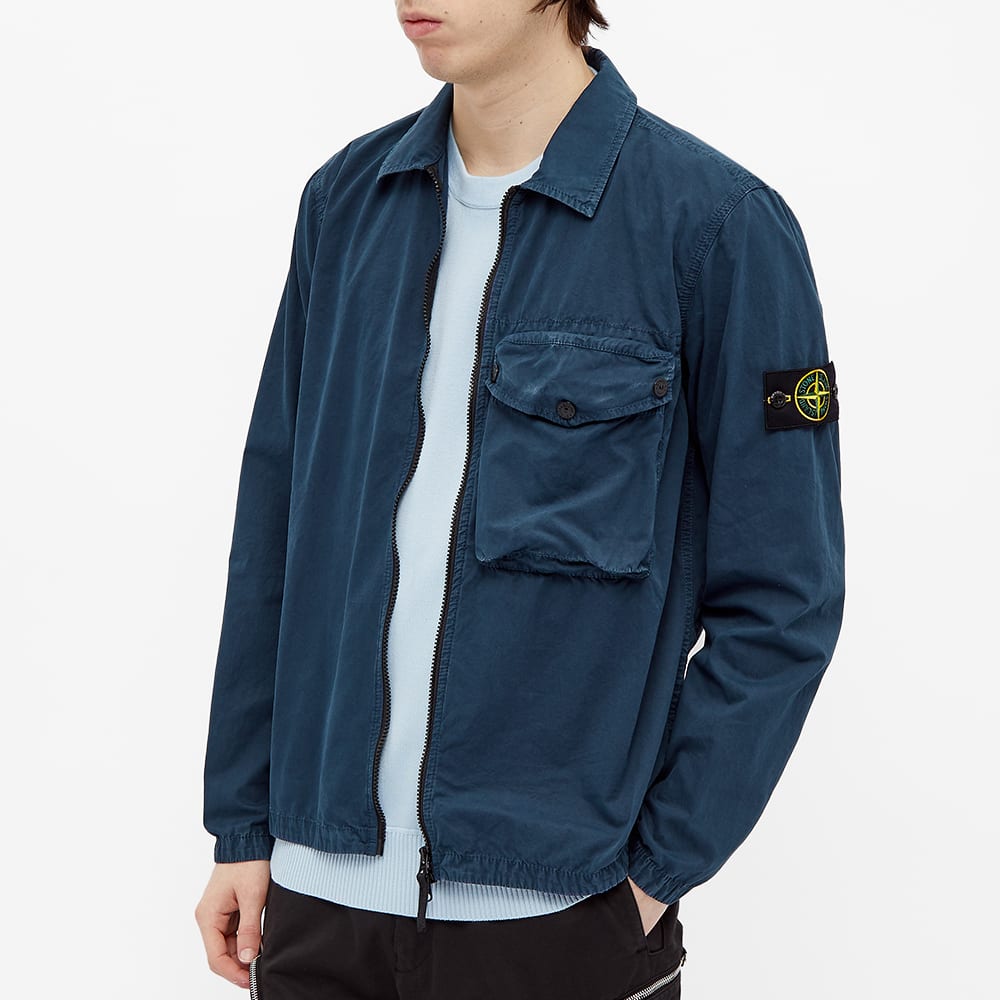 stone island avio blue sweatshirt