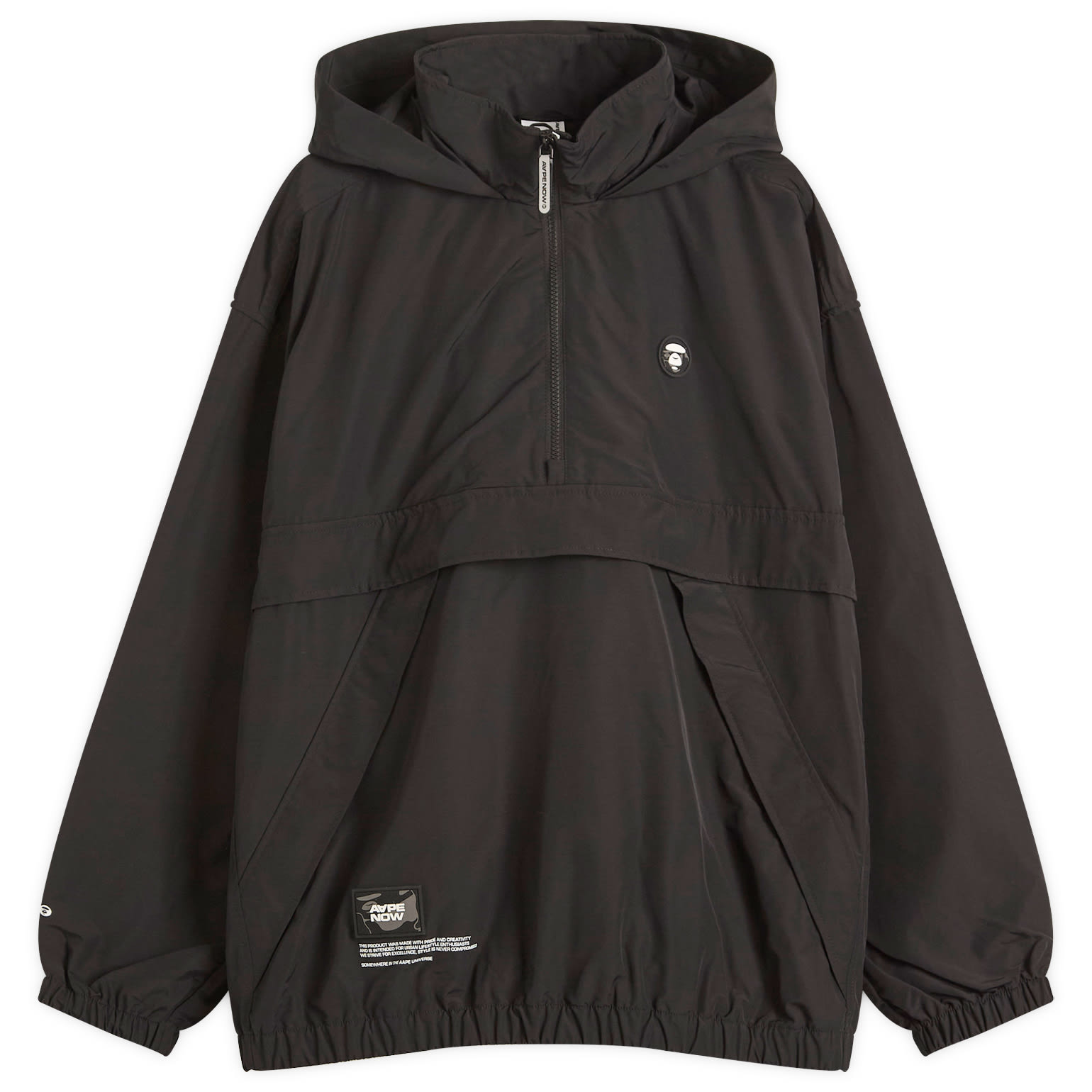 AAPE Now Anorak Jacket Black - Curated Menswear