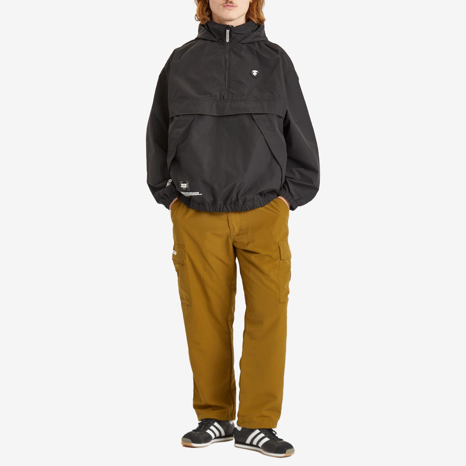 AAPE Now Anorak Jacket Black - Curated Menswear
