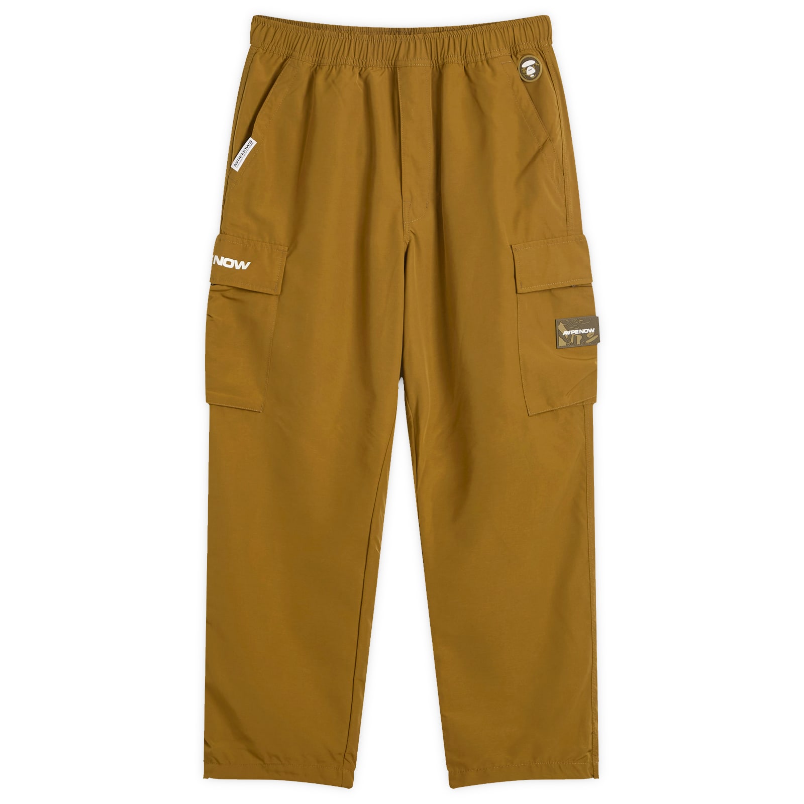 AAPE Now Loose Fit Cargo Pants Green - Curated Menswear