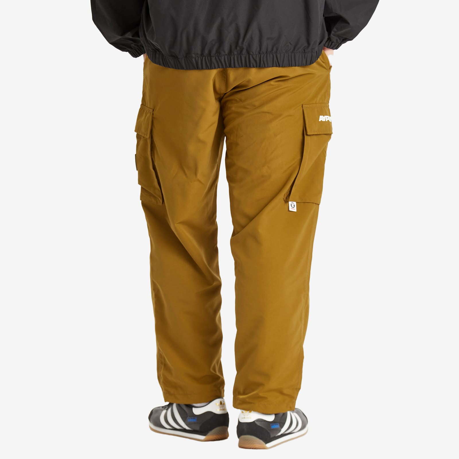 AAPE Now Loose Fit Cargo Pants Green - Curated Menswear