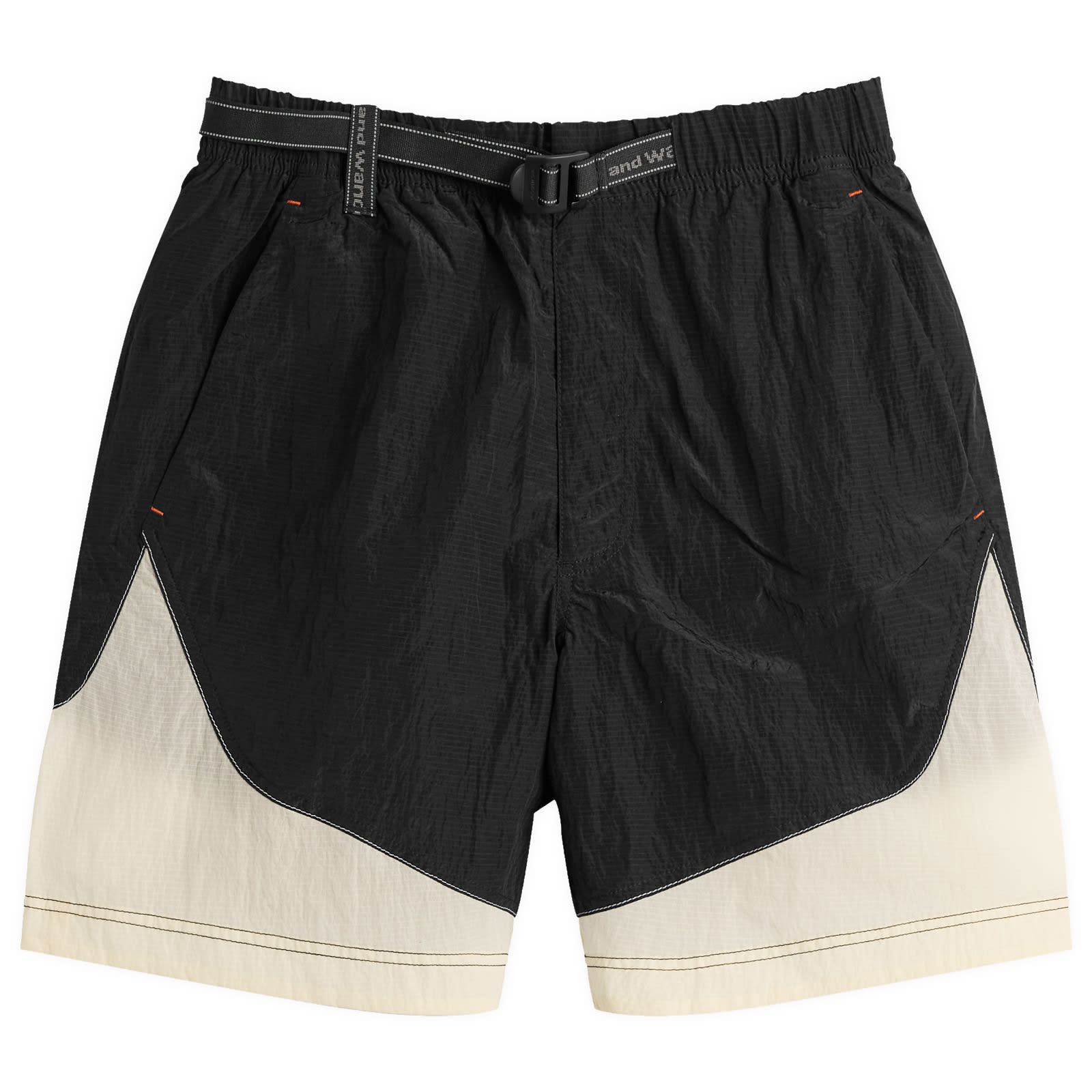 And Wander — and wander Men's x ROA Ripstop Wind Shorts in Off White, Size Large