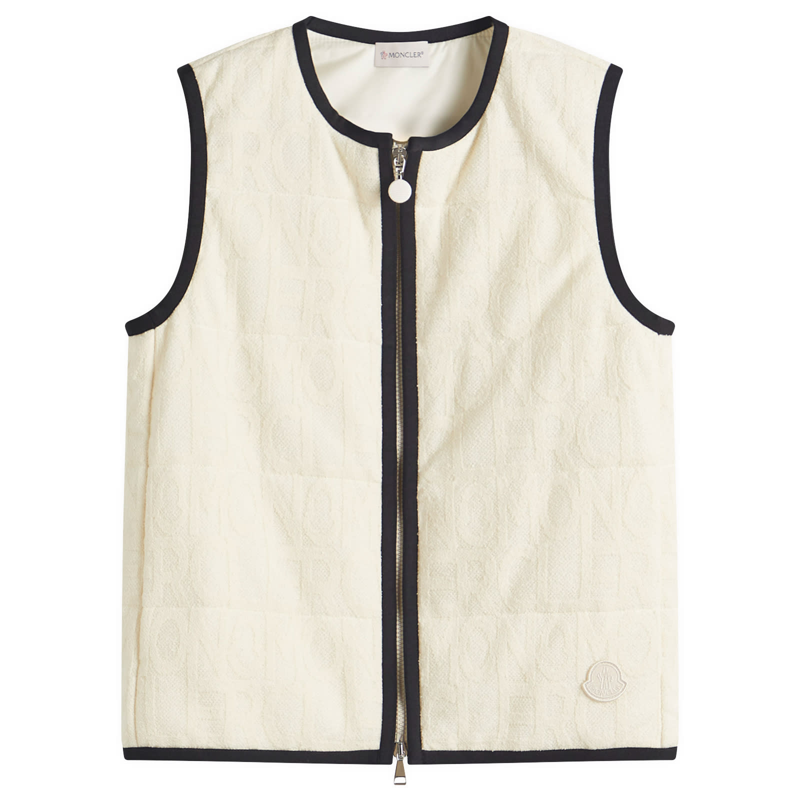 Moncler Women's Beige Quilted Vest