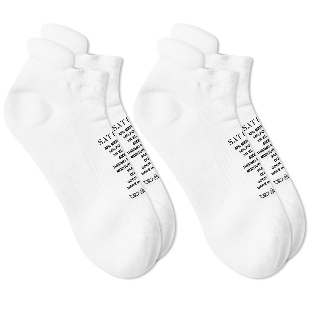 Satisfy Merino Low Sock White END JP 