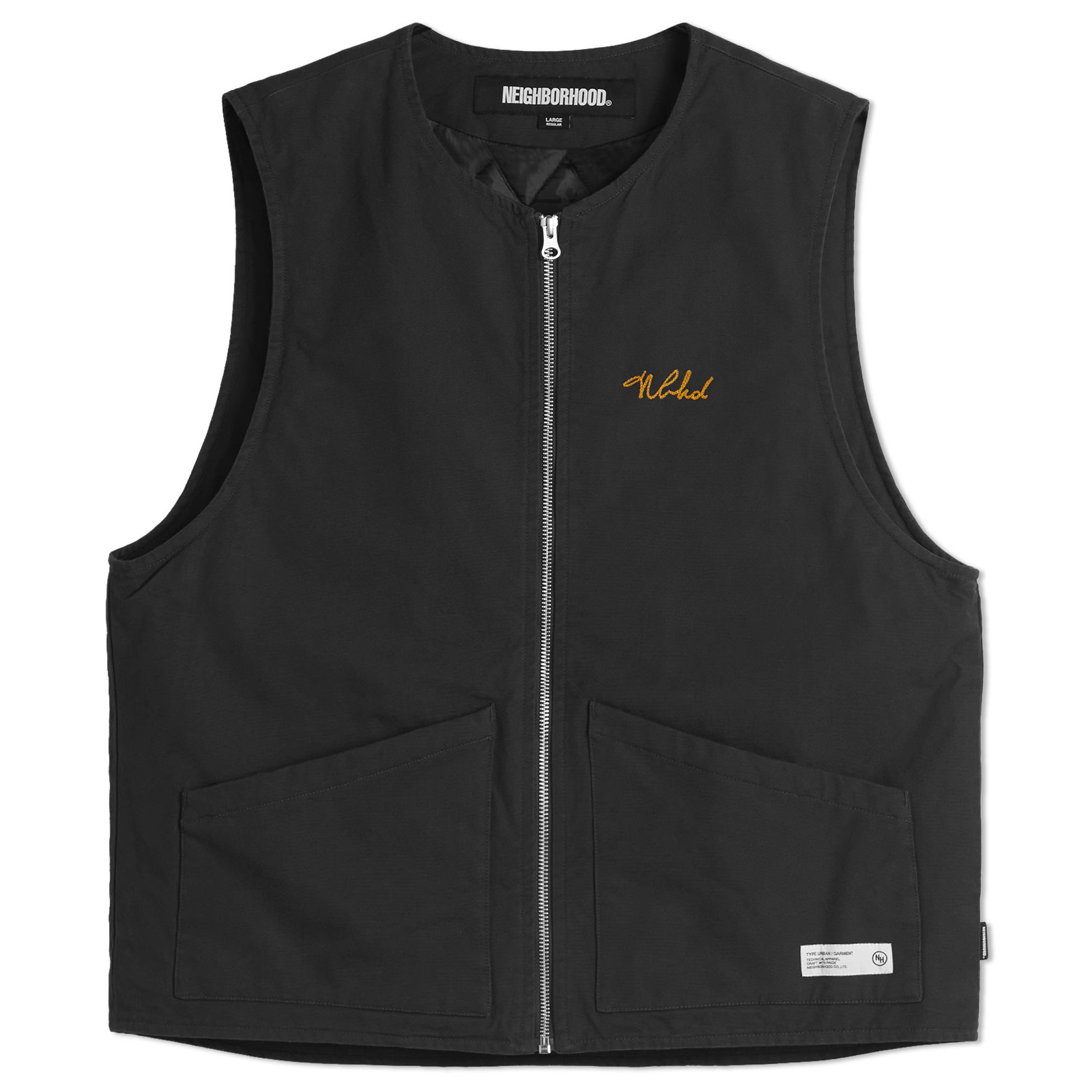 Neighborhood Padded Work Vest Black | END. (US)