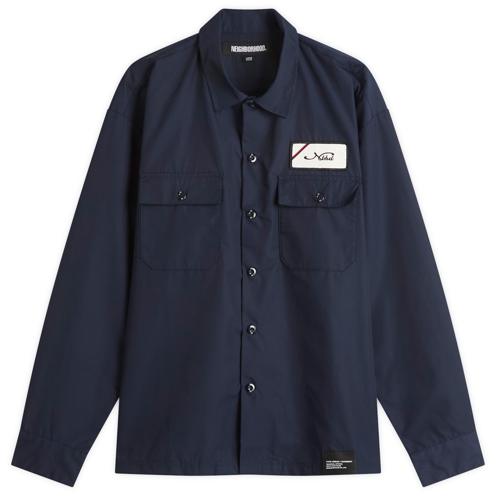 Neighborhood Classic Long Sleeve Work Shirt 1 Navy | END. (CA)