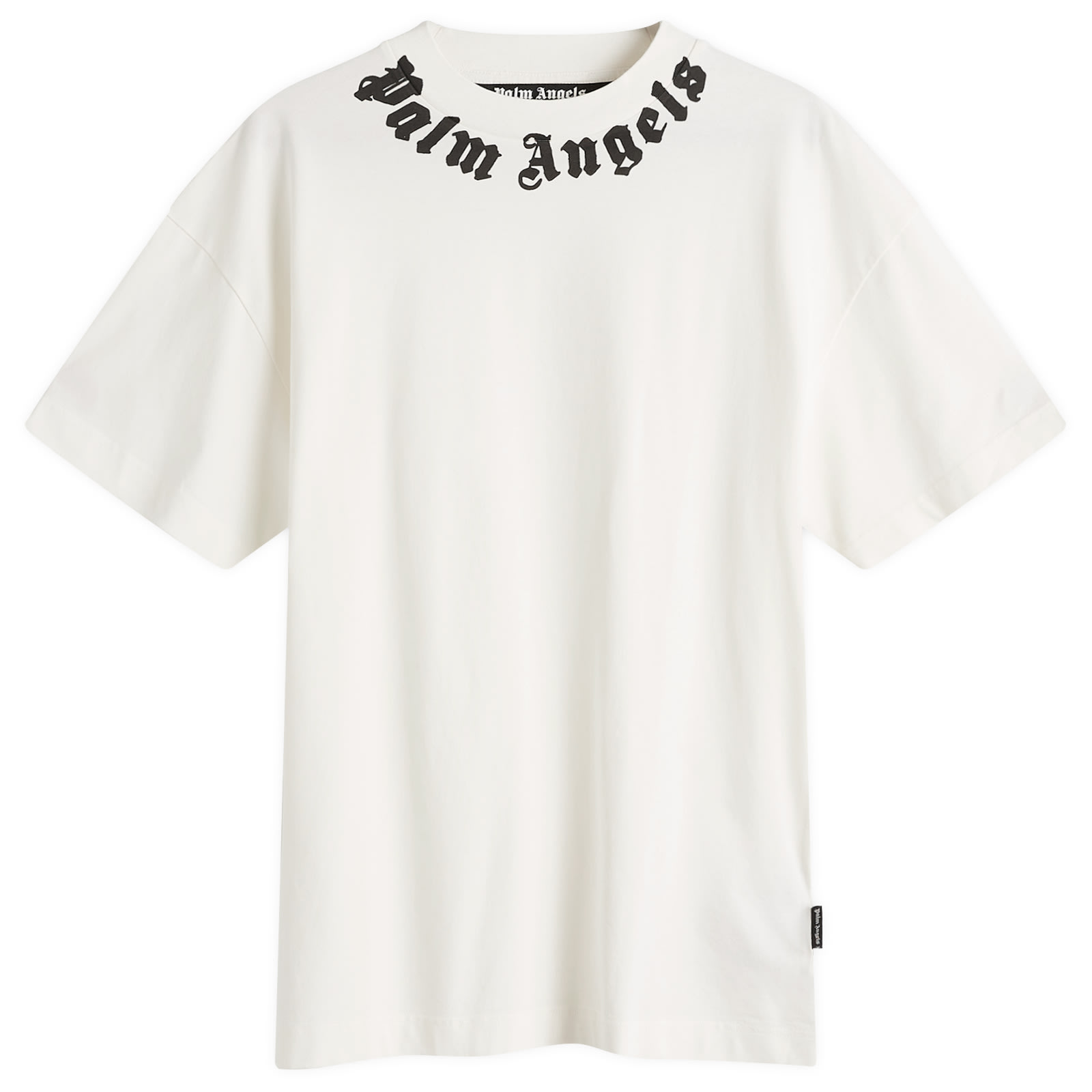 【関税無・国内発】Palm Angels / Neck Logo T-Shirt /Off White Palm Angels Neck Logo T-Shirt White | END. (US)