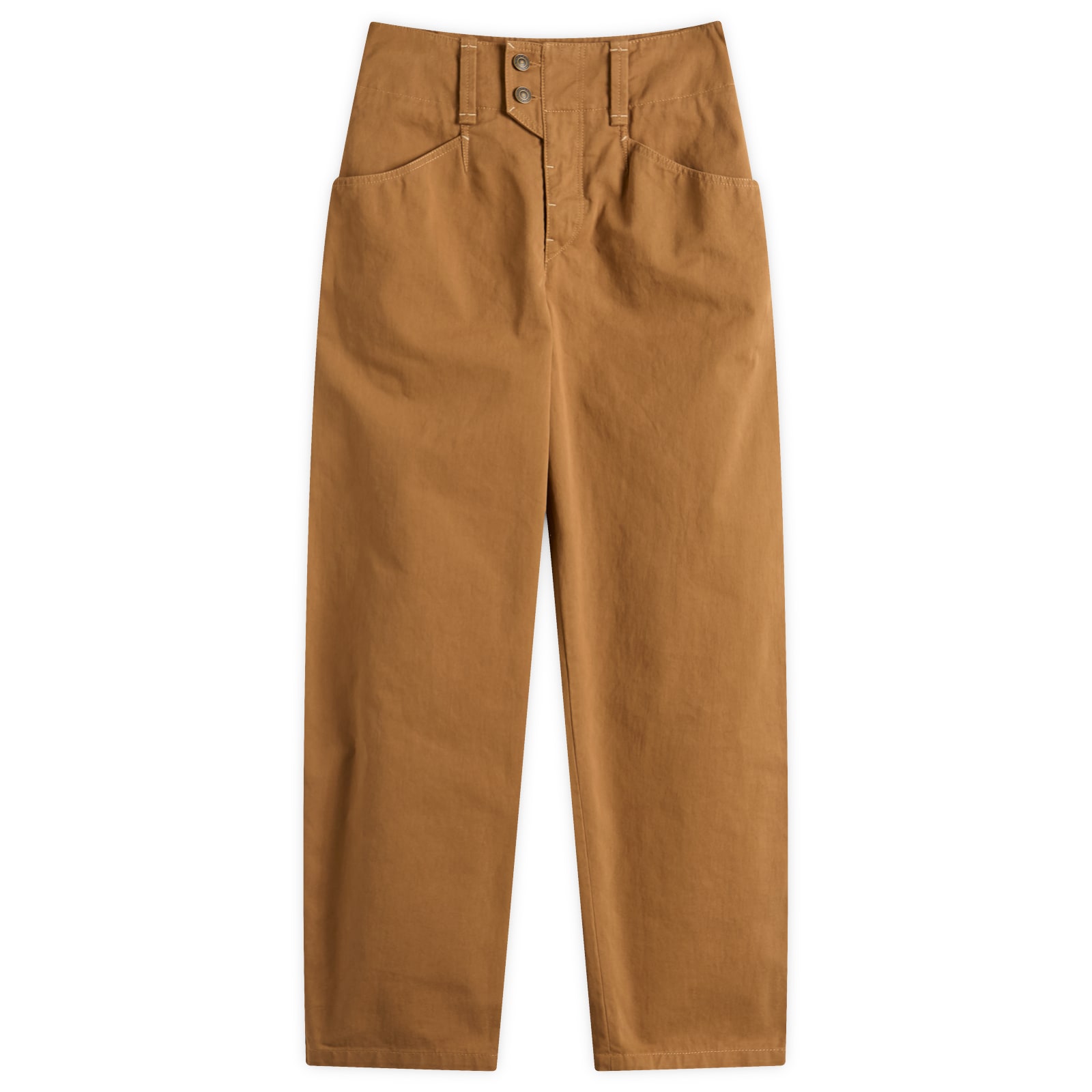 Isabel Marant Women's Cognac Oumaya High Waisted Jeans
