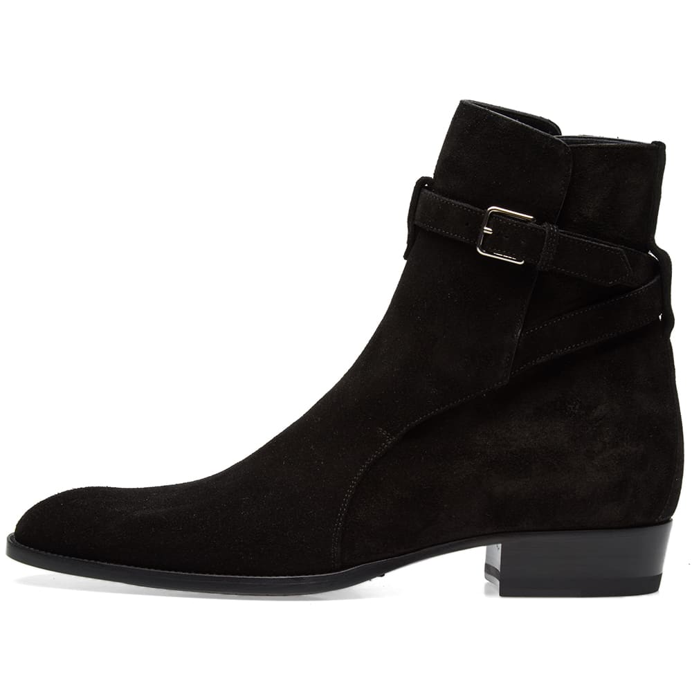 Saint Laurent Wyatt 30 Jodhpur Boot Black Suede | END. (US)