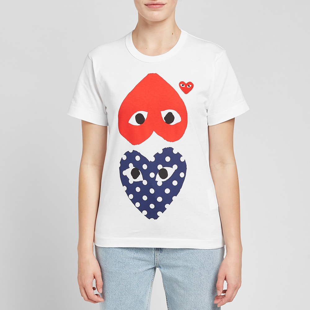 comme des garcons red polka dot