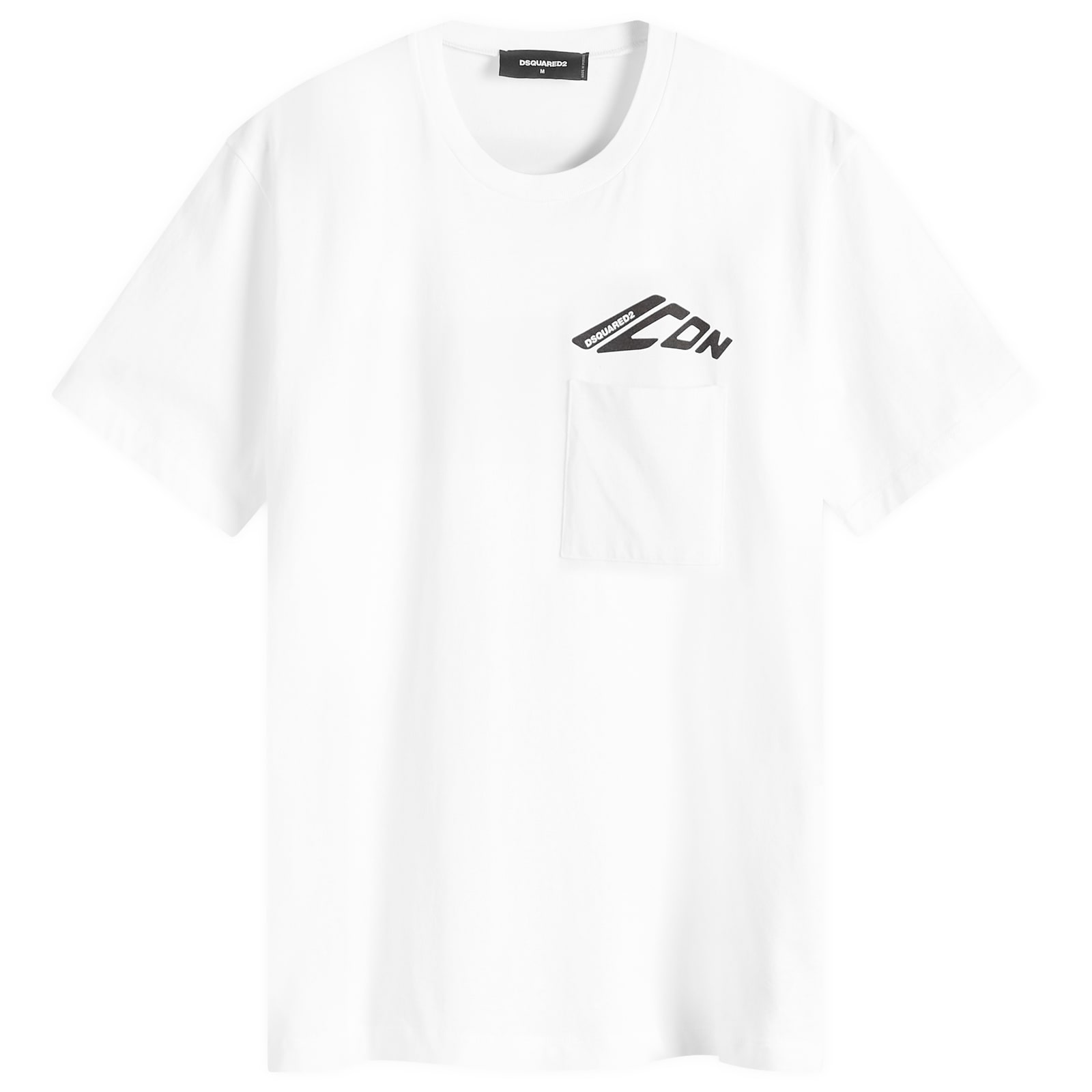 DSQUARED2 Tシャツ Ico Pocket S79GC0097-D20033-900 Icon New Generation Loose Fit Pocket T-Shirt