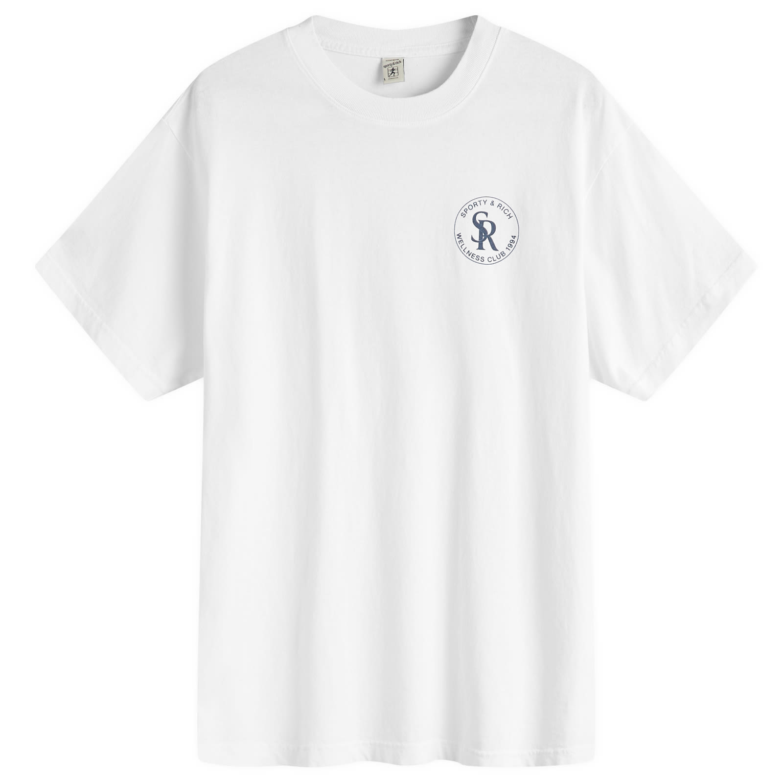 Sporty & Rich S&R T-Shirt White & Navy | END. (AR)
