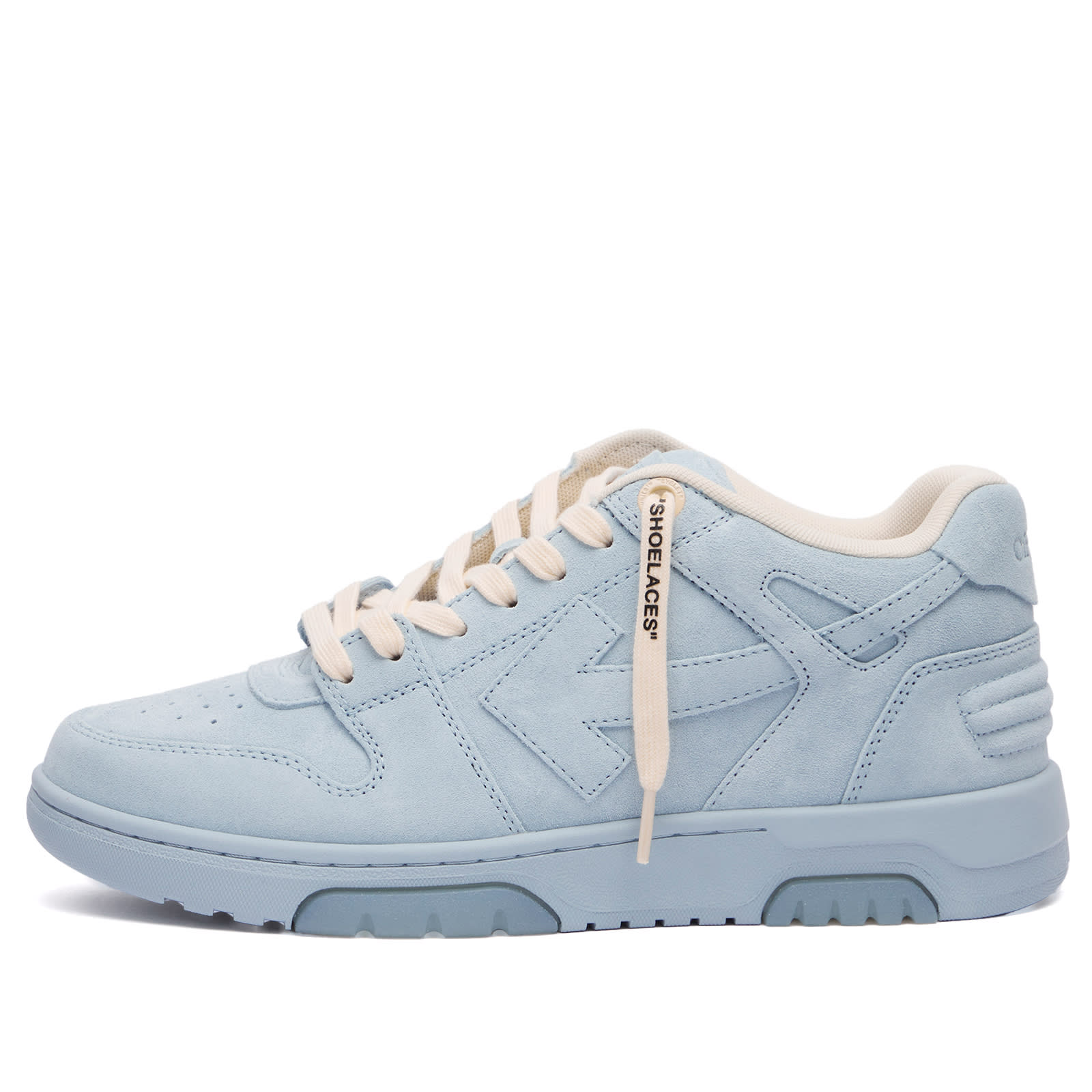 Off-White Out Of Office Full Suede Sneaker Light Blue | END