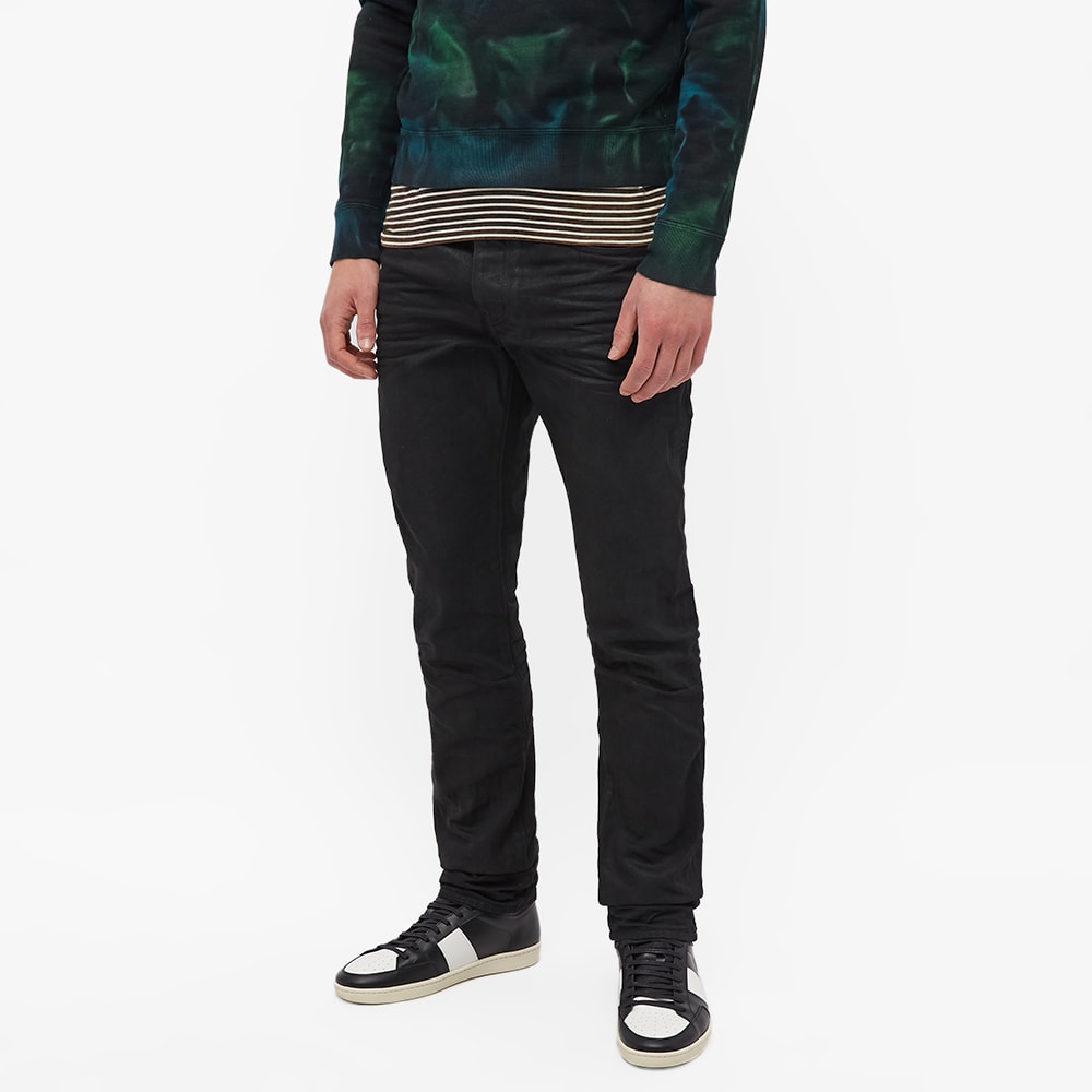 Saint Laurent Slim 5 Pocket Jean Coated 