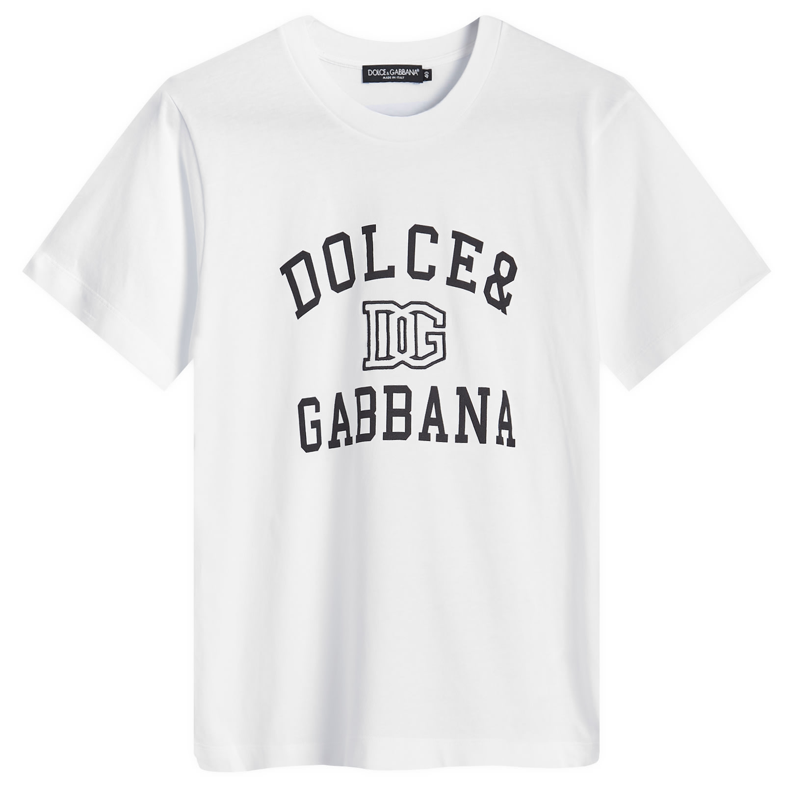 Dolce & Gabbana Logo T-shirt Bianco Ottico | END. (US)