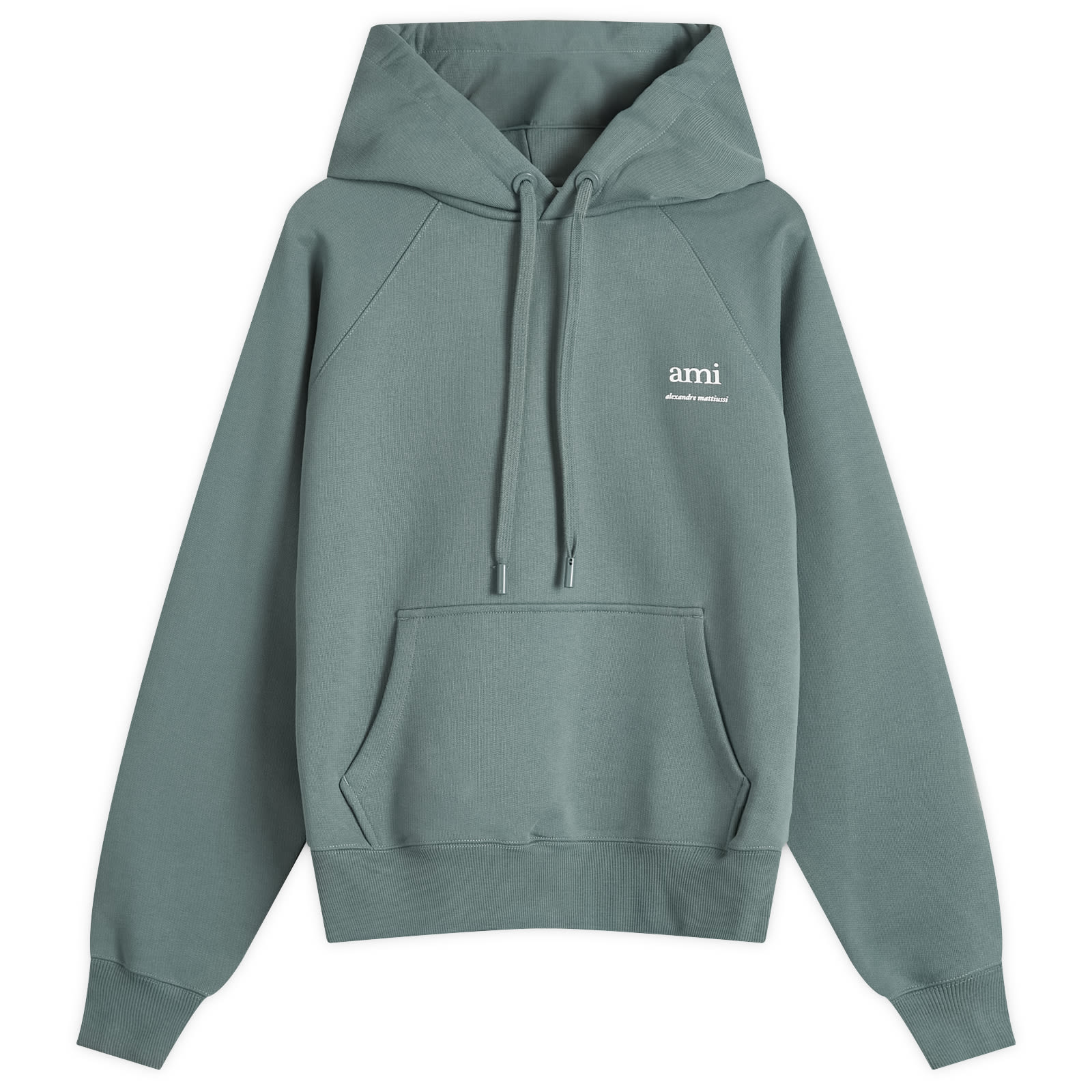 AMI|HOODIES/SWEATS (USW224 747 4013) AMI Paris AM Logo Hoodie Antique Clay | END. (US)