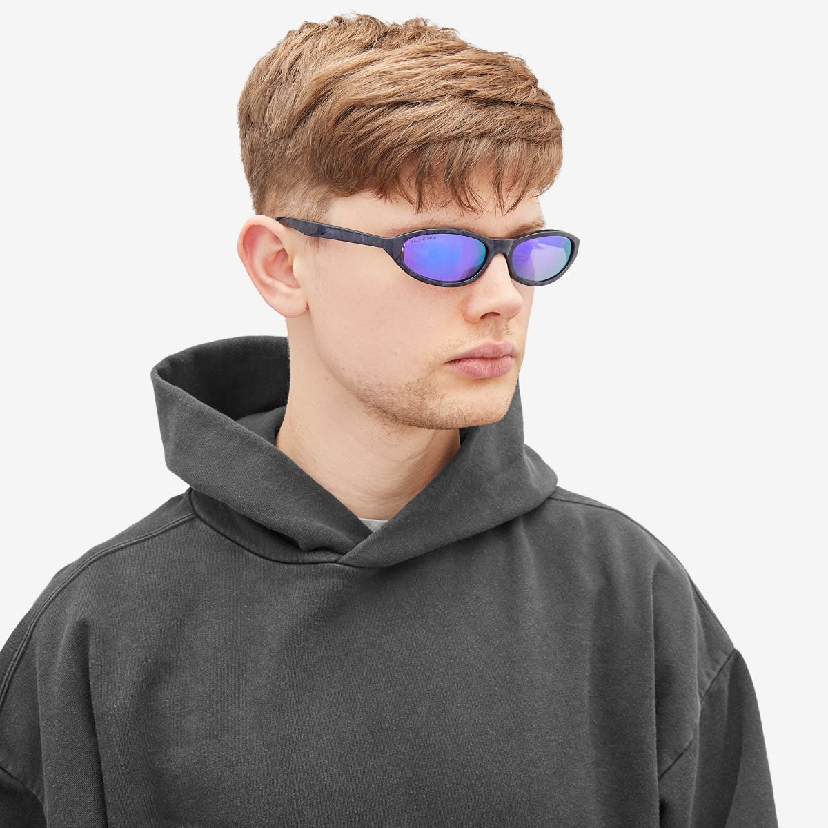 サングラス BALENCIAGA Balenciaga - BB0007S-011 - VIOLET-VIOLET-VIOLET Balenciaga BB0007S 011 - Violet Sunglasses for Man and Woman