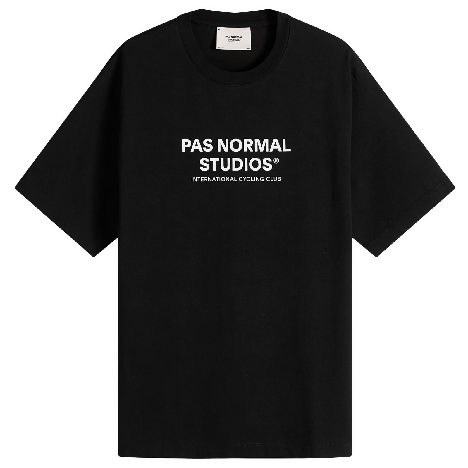 Pas Normal Studios Men’s Off-Race Logo T-Shirt Black