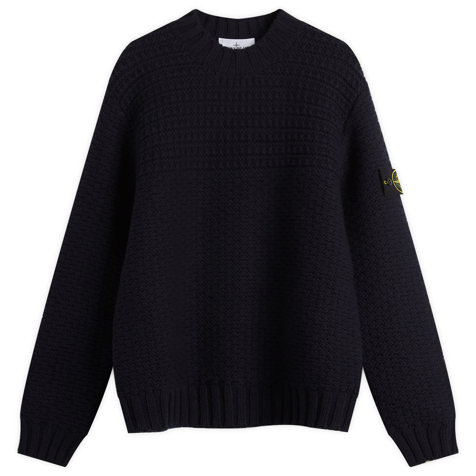 Stone Island Pure Wool Heavyweight Jumper Navy Blue (US)