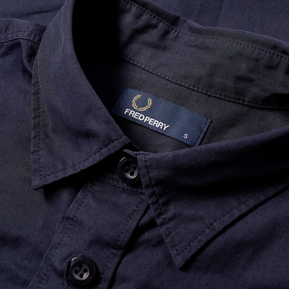 Fred Perry Utility Overshirt Navy | END.