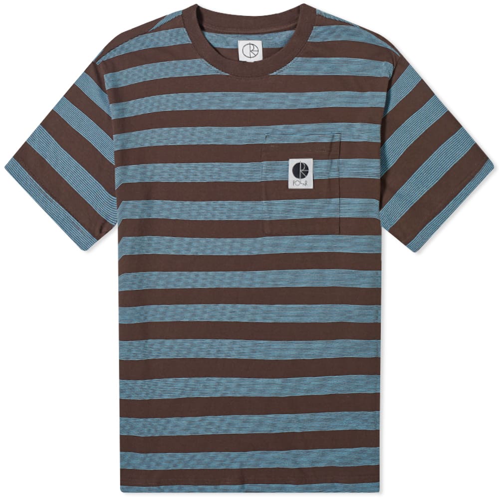A pocket tee is a staple essential for any man’s wardrobe and this striped design from Polar Skate Co. is the perfect fit. A layering must-have, the casual style is given the nod of approval with the Swedish label’s moniker to the chest. 
 
100% Cotton 
Ribbed Crewneck 
Patch Pocket 
Woven Brand Patch 
Made in Portugal