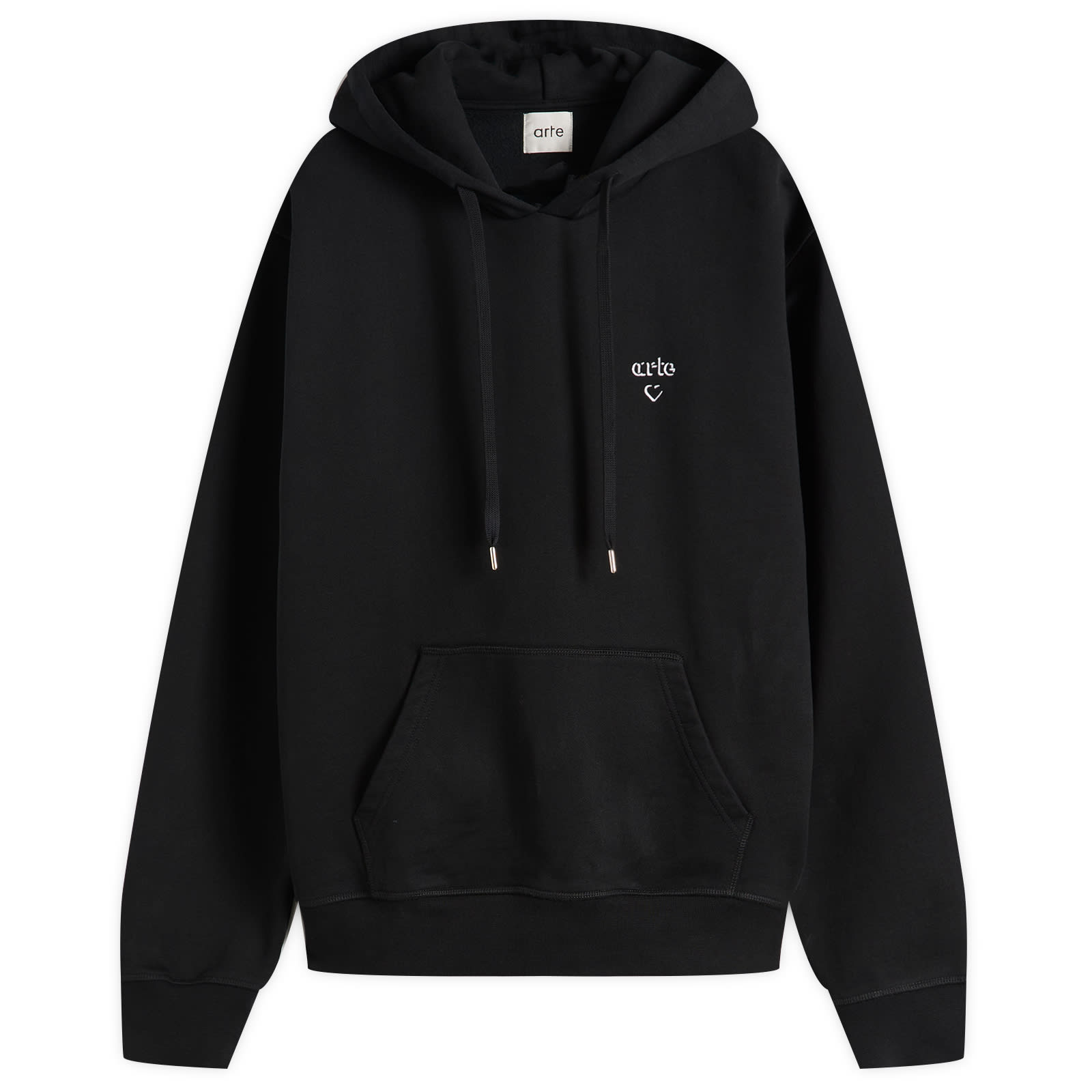 Arte Men’s Heart Logo Hoodie Black