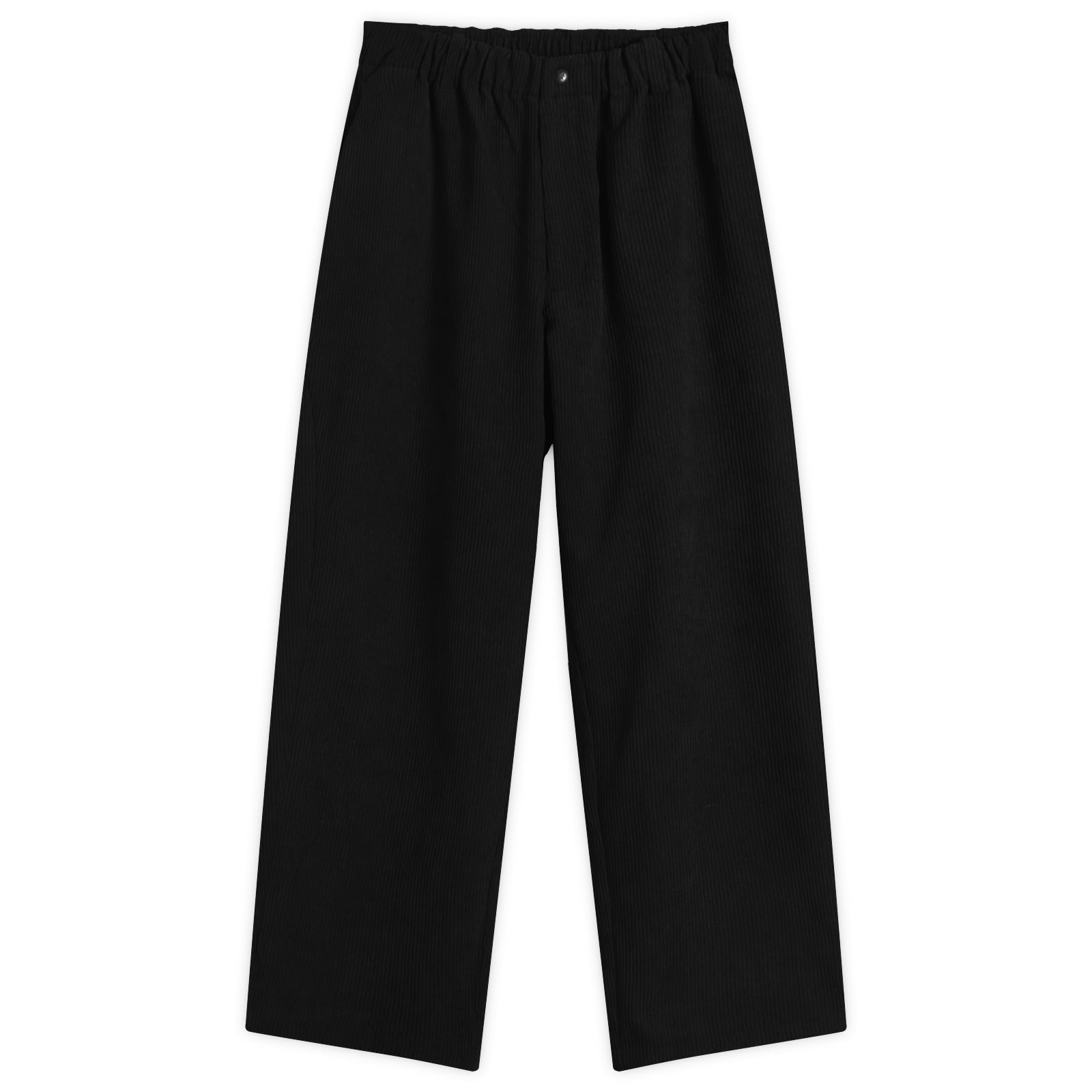 Goldwin Men’s Fine Wale Corduroy Straight Trousers Black
