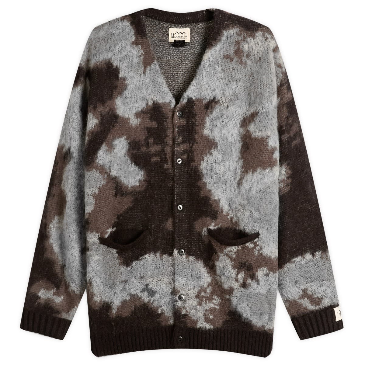 Manastash Men’s Blurry Jaquard Cardigan Black