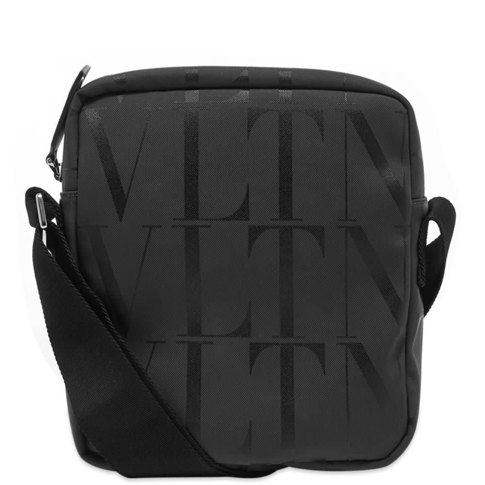 Valentino VLTN All Over Print Cross Body Bag Black & Grey END. (Global)