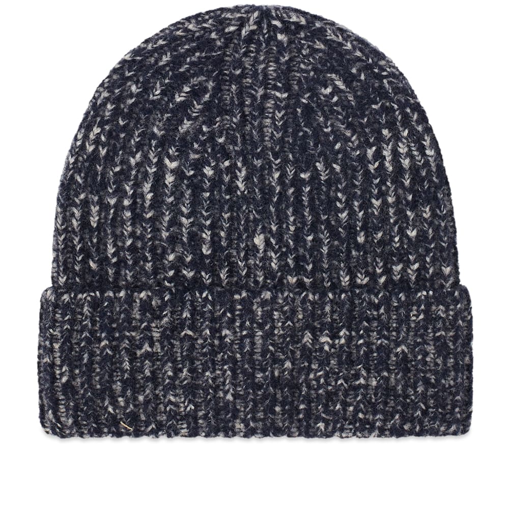 Acne Studios Men's Kabelo Beanie Cashmix in Navy/Grey | END. Clothing