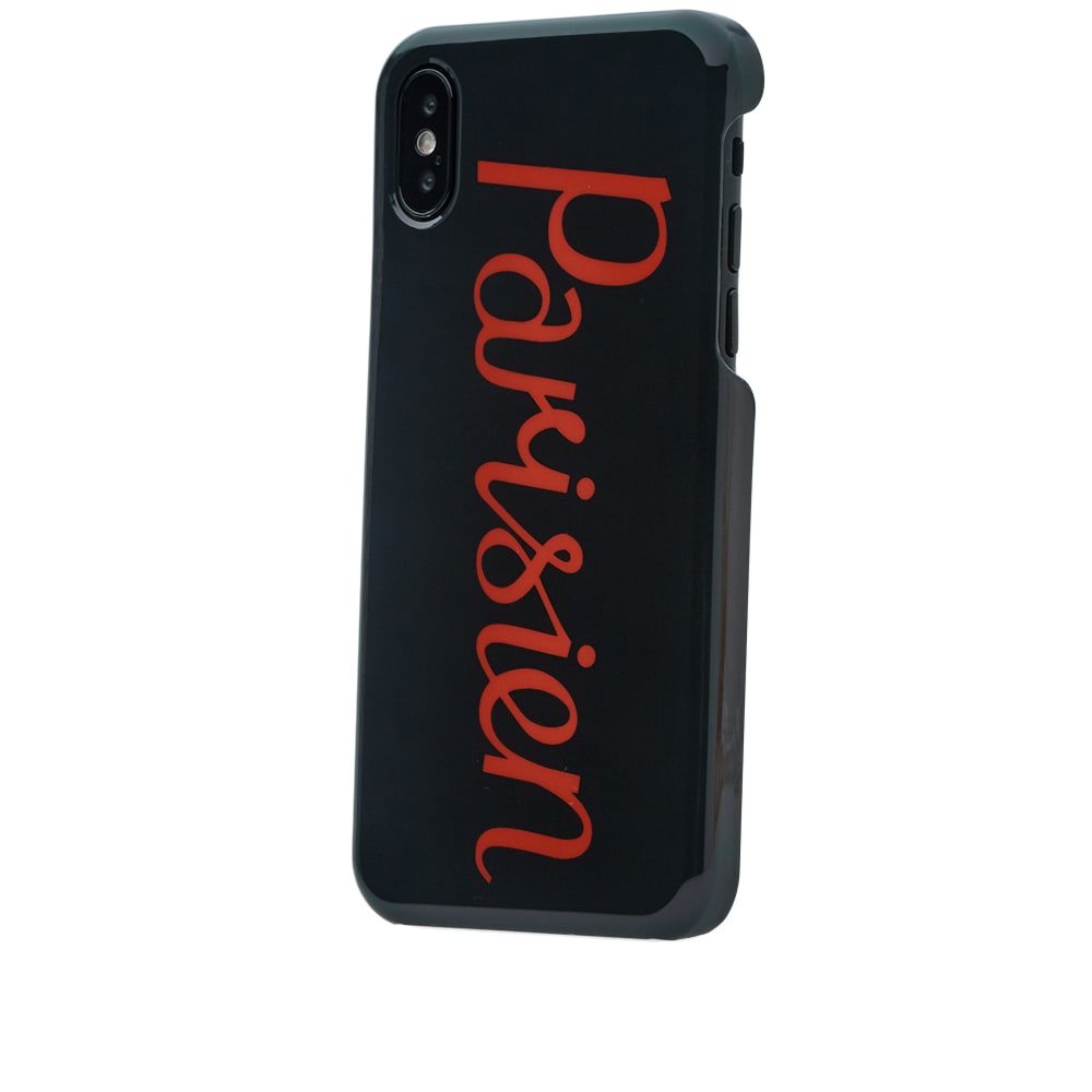 Maison Kitsuné Parisien iPhone X Case Anthracite | END.