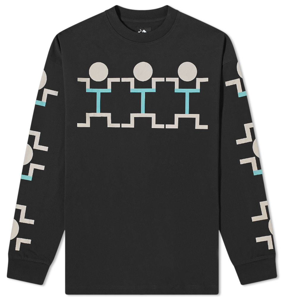 The Trilogy Tapes Long Sleeve People T-Shirt Black (CL)