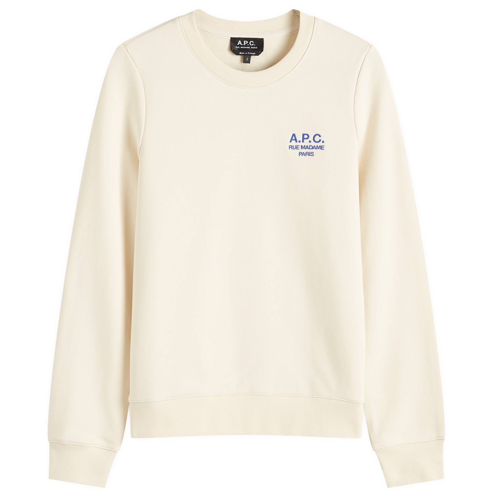 【送料&関税込】A.P.C. Striped Sky Blue/white Crewneck Sweat A.P.C. Women's Sweatshirts | Effortless Style | Ready-to-Wear