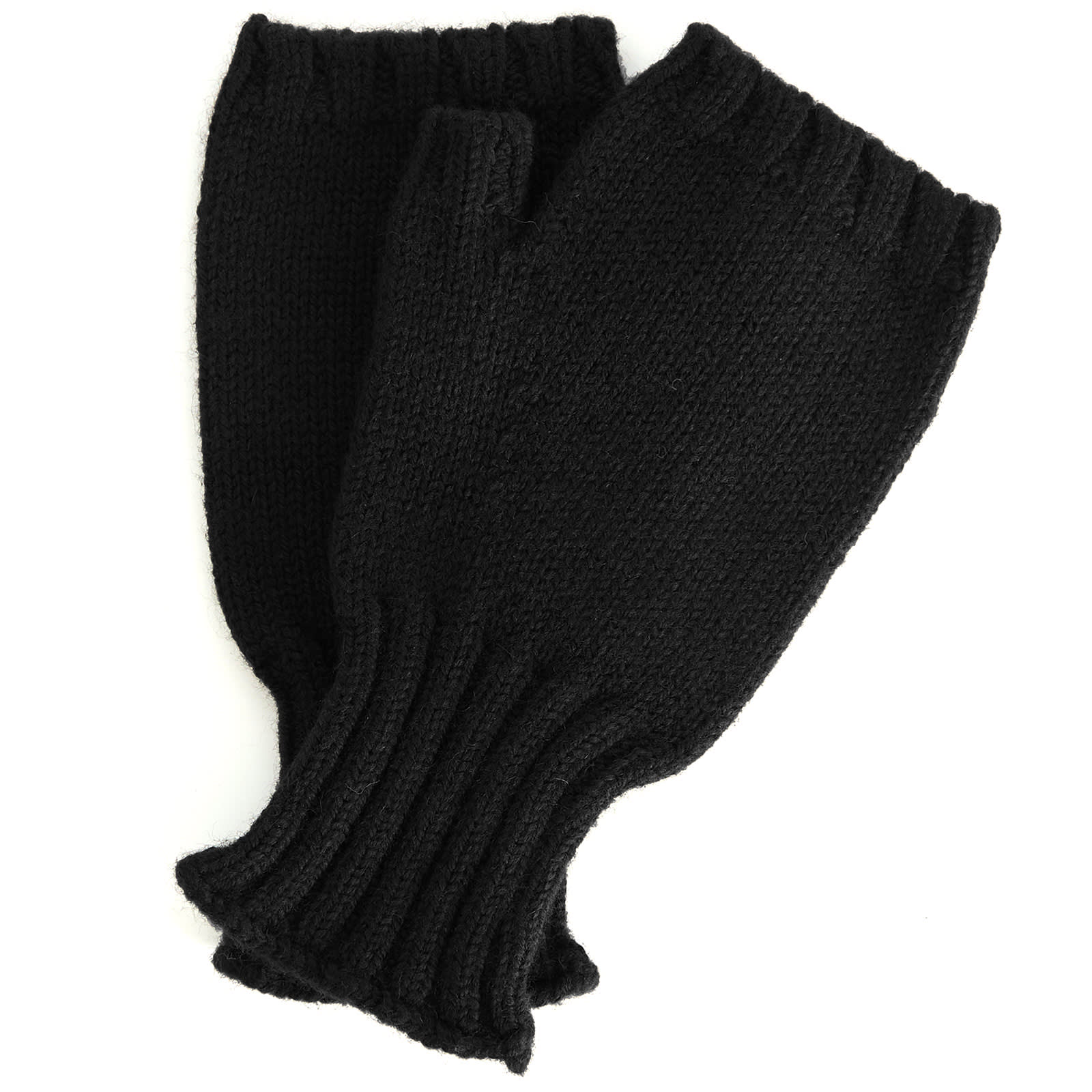 Margaret Howell｜ (MHL CHUNKY FINGERLESS GLOVE - DARK BR MHL by Margaret Howell Chunky Fingerless Gloves Black | END