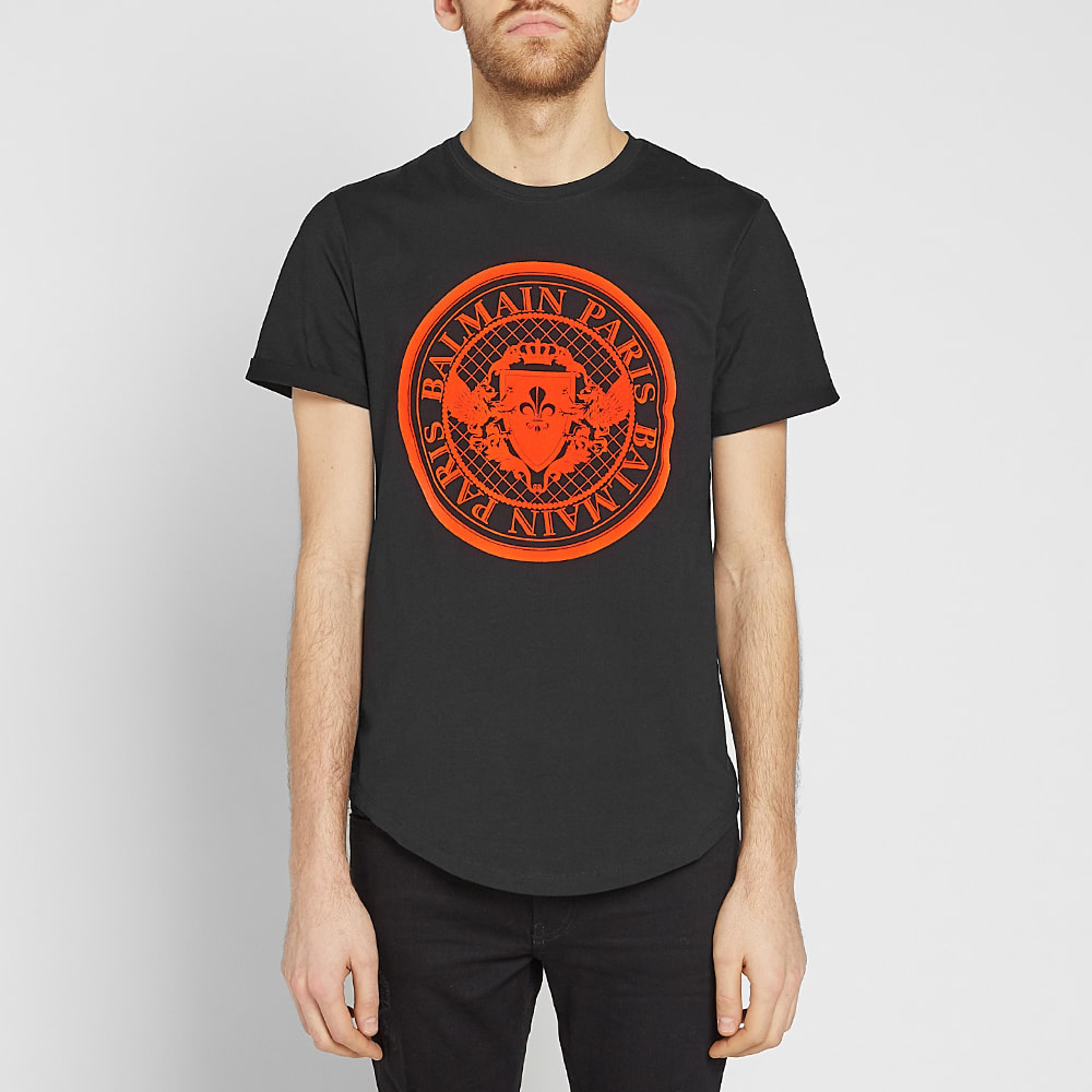 balmain coin t shirt
