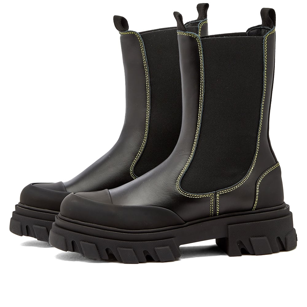 GANNI Mid Chelsea Boot Black END foot-fetish-stock-photography-the-mousepad