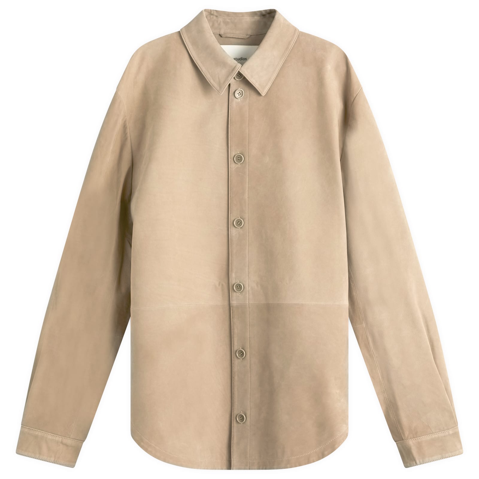 Entire Studios Men’s Raglan Shirt Stable Suede