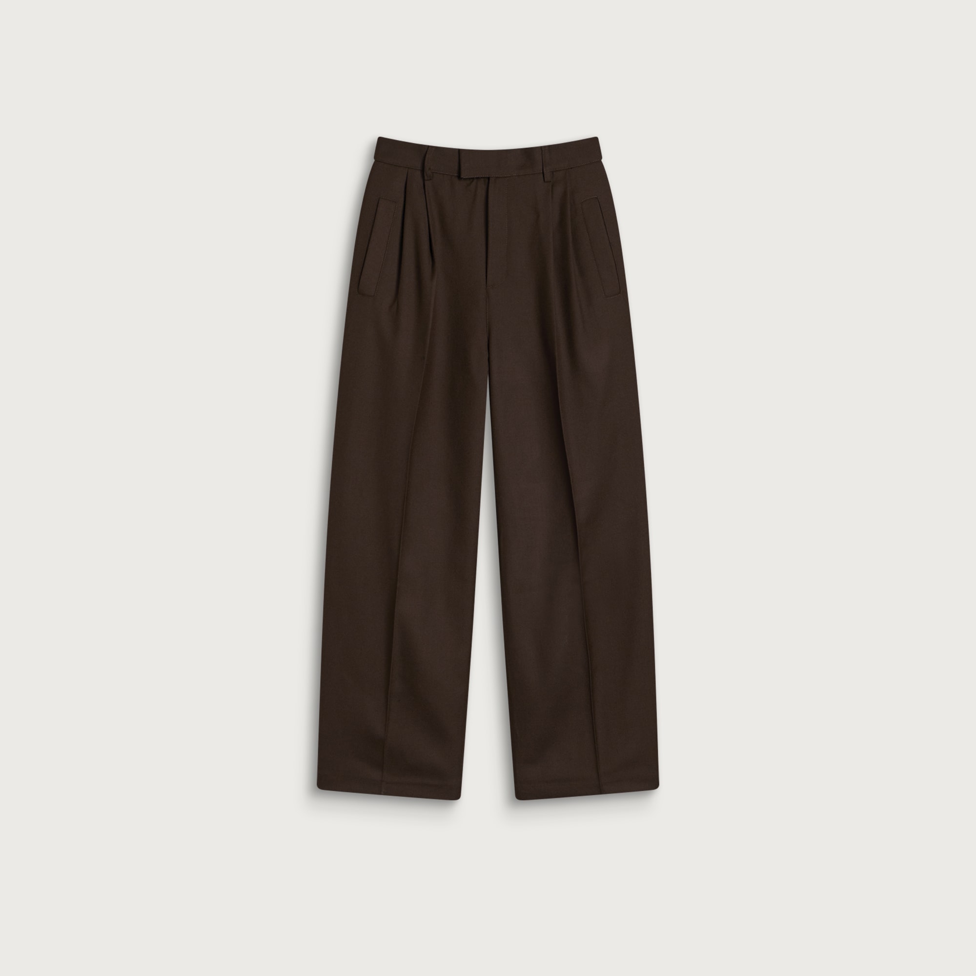 Daniel Simmons — Daniel Simmons Men's Forest Trousers in Brown, Size 36"